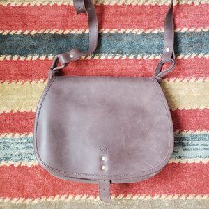 Brown leather hunting bag